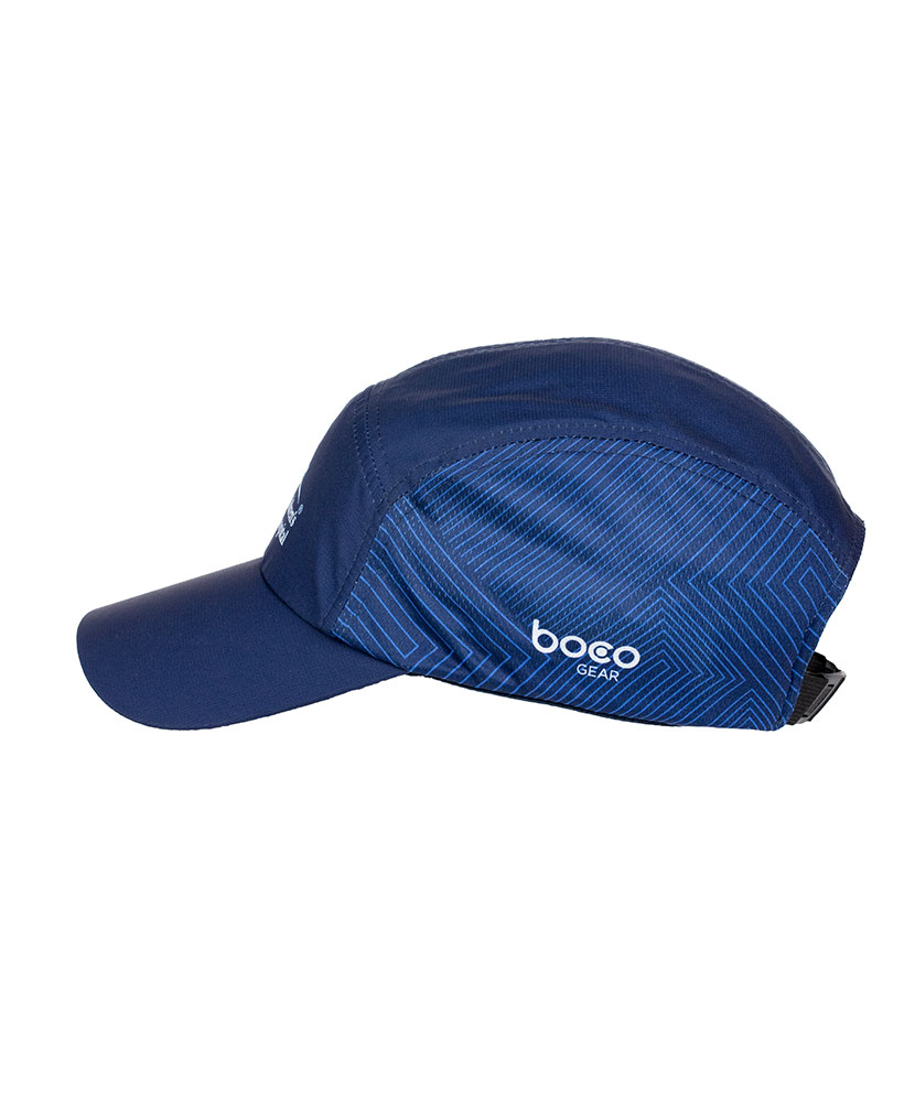 Blue Abstract Print Running Hat